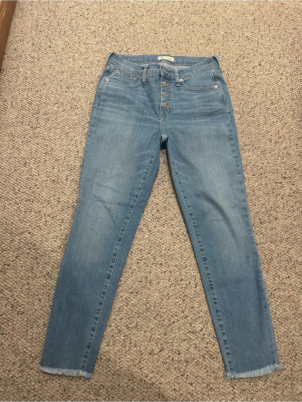 High-Rise Light Wash Women's Madewell jeans